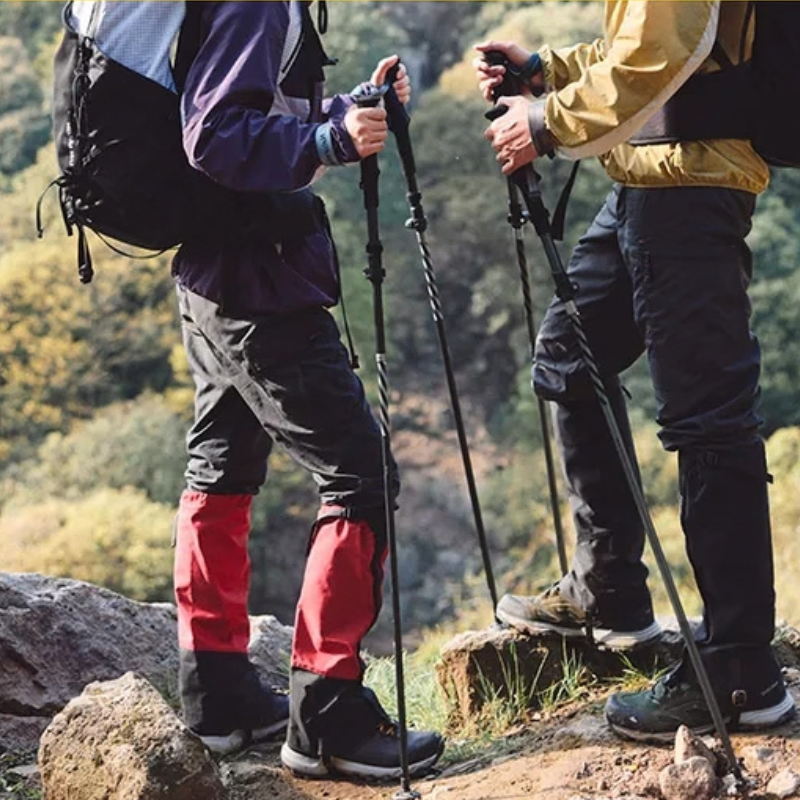 Naturehike hliníková skládací treková hůlka Gale Pro (115-135cm) 242g - černá